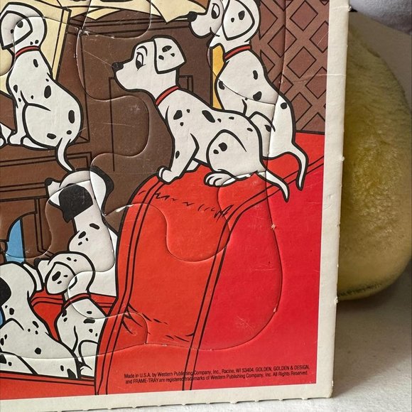 101 DALMATIANS GOLDEN TRAY FRAME TRAY PUZZLE - Picture 3 of 4